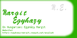 margit egyhazy business card